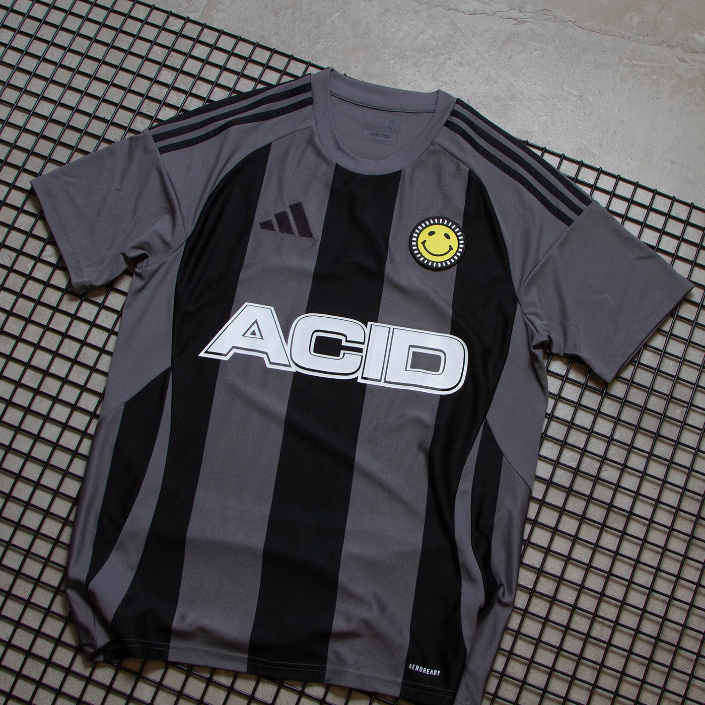 Acid FC Striped Club - Jersey - Grey/Black