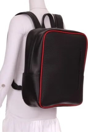 Black Dash of Red LOVE Tennis Backpack