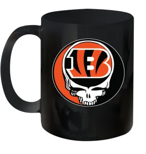 Cincinnati Bengals Grateful Dead Steal Your Face NFL Football Ceramic Mug 11oz