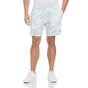 Marble Print Performance Tennis Short