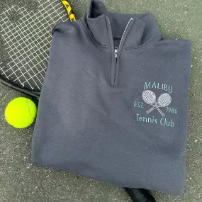 Tennis Club Custom Embroidered Sweatshirt